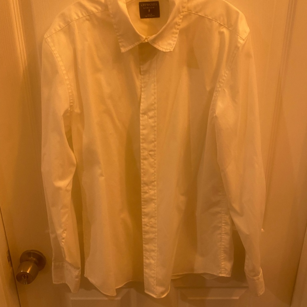 J.Crew Crewcuts Ludlow Boys White Dress Shirt | Size 14 | Like New